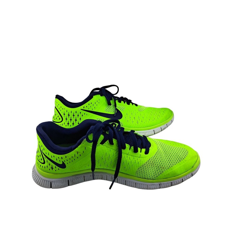 Nike Free 4.0 V2 Men's Size 9 Electric Green Reflect Silver Pure Platinum - Picture 3 of 12
